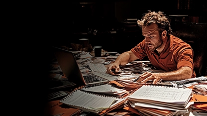 Personne qui reflechit à un projet transport